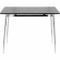 Marcel Counter Dining Table in Chrome & Black Wood